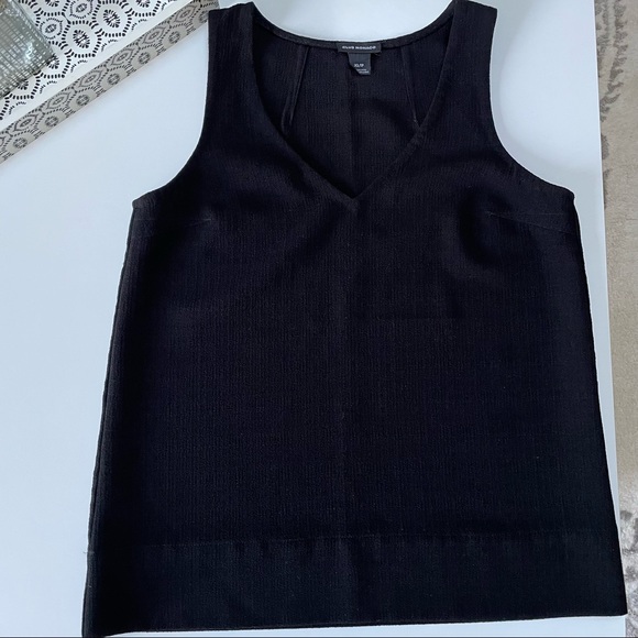 Club Monaco Black V-neck Tank Top - Picture 3 of 4